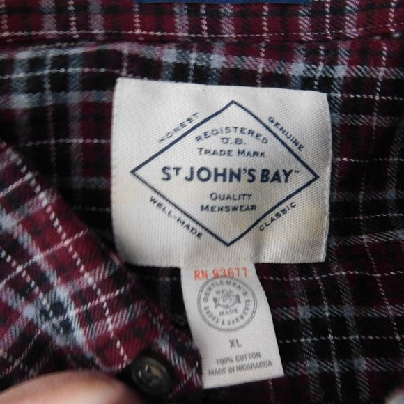 St Johns Bay, Flannel button up shirt. - Picture 3 of 3